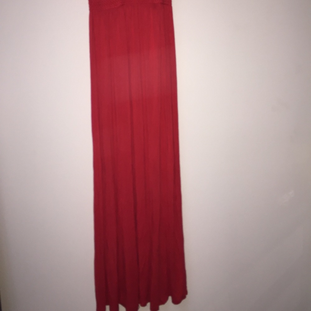 Long beautiful red dress